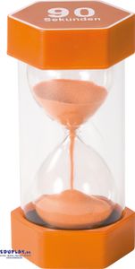 EDUPLAY 120605 Mega Sanduhr 90 sek, Ø 8,4 x 16 cm, pomarańczowy