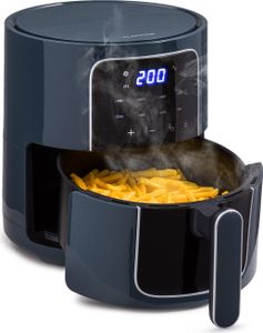 Klarstein Heißluftfriteuse, Air Fryer zum Frittieren, Friteuse mit Touch-Bedienfeld, Timer, Einstellbare Temperatur & 8 Programme, Airfryer zum Luftfritieren, Heißluftfriteuse ohne Öl 1400 W, 3,5L