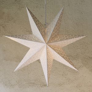 Gwiazda wisząca biała DOT 54 cm