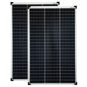 2x100 Watt 36V Mono Solarmodule 10 Busbars 210mm Zellformat Solarpanel