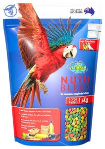 Vetafarm- Nutriblend Large Pellets - celoroční ovocné pelety pro Ar a další velké papoušky 1,6kg