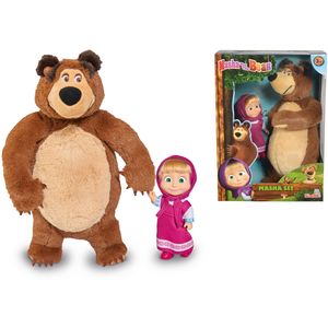 Masha & der Bär 12cm Puppe mit 25cm Bear Playset