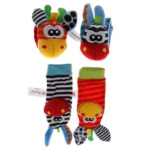 Baby Lieblingstier Weiche Hand Handgelenk Band Fuß Socken Rasseln Spielzeug