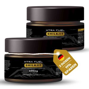 Shilajit Harz - Original Himalaya Mumijo - vegan & laborgeprüft – 2x Dosen (60g Shilajit Harz)