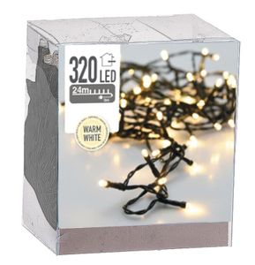 LED-Lichterkette, 320 LEDs, warmweiß, 230V, IP44, Innen/Außen