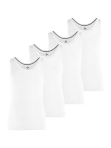 NUR DER unterhemd unterzieh-shirt ärmellos schulterfrei LONGLIFE weiß XL (Herren)