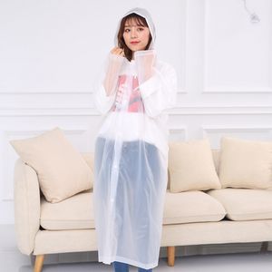 Regenmantel, Transparenter Regenponcho für Erwachsene, Wasserdichter Regenumhang, Regenjacke für Wandern, Radfahren, Camping, Klettern Weiß