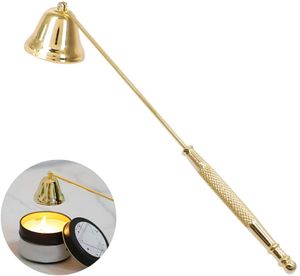 21,5cm Kerzenlöscher Flammentöter Dochtlöscher Edelstahl Kerze Werkzeug zum sicheren Löschen Kerzen, Golden