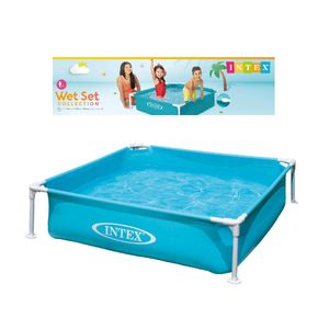 INTEX Dětský bazén Mini Frame, 122 x 122 x 30 cm, modrý
