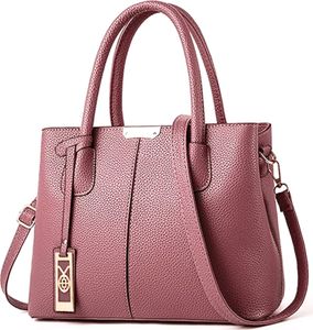 OKWISH 2 in 1 Umhängetasche Handtasche Schultertasche mit abnehmbarer und verstellbarer Schultergurt,Diebstahlsicherungsfach,7 Fächer,Rosa OKWISH 2 in 1 Umhängetasche Handtasche Schultertasche mit abnehmbarer und verstellbarer Schultergurt,Diebstahlsicherungsfach,7 Fächer,Rosa
