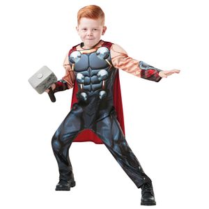 Thor - "Deluxe" Kostüm - Jungen BN4640 (M) (Grau/Rot)