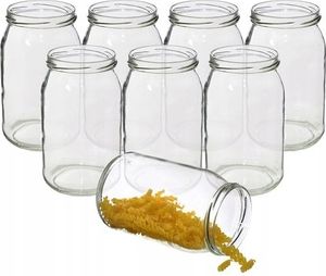Skleněné zavařovací sklenice 900 ml 8 kusů