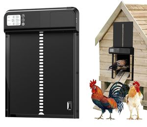Hühnerstalltür mit Zeitschaltuhr,Türöffner für Hühnerstall 24*32*5 cm