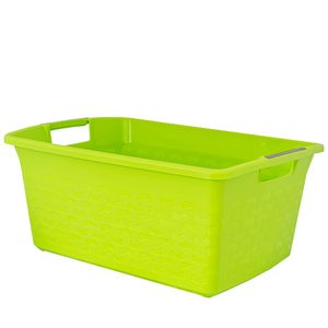 Wäschewanne Wäschekorb Plastikwanne Kunststoff Wäsche Wäscheschüssel Grün 25 l