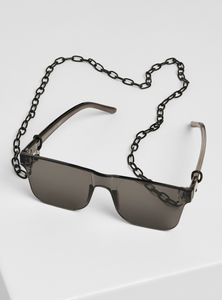 Dětské sluneční brýle Urban Classics 105 Chain Sunglasses blk/blk - UNI