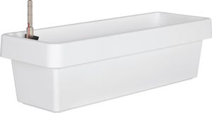 Geli Bewässerungsblumenkasten VIVA Weiß 100 x 21,2 cm - Kunststoff