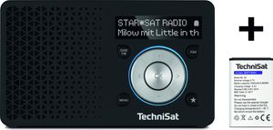 Portables DAB+/UKW-Radio DIGITRADIO 1 inkl. Zusatzakku schwarz/silber