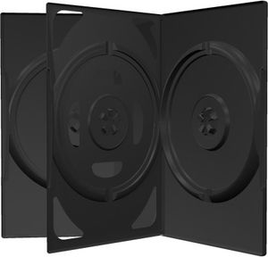 5 DVD CD Hüllen 3fach 3er-DVD-Box schwarz