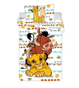 Disney König der Löwen Bettwäsche Kopfkissen Bettdecke für 135x200 Simba Timon Pumba