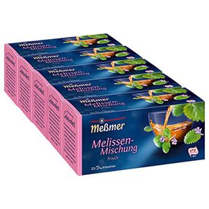 Meßmer Melissen Mischung mild und frischer Geschmack 50g 5er Pack