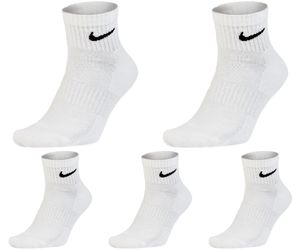 5 Paar Nike Socken Herren Damen - Farbe: weiß - Größe: 42-46