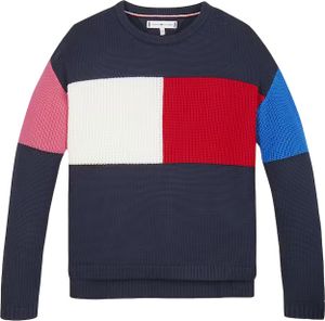 Tommy Hilfiger Colorslock Flag Pullover für Kinder 140 cm