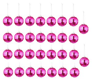 30 Stück Spiegelkugel Pink Discokugel Ø 5 cm Party Kugel Weihnachtskugel