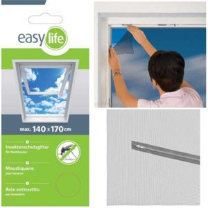 Insektenschutz Gitter Dachfenster inkl. Klettband 140x170 cm weiß