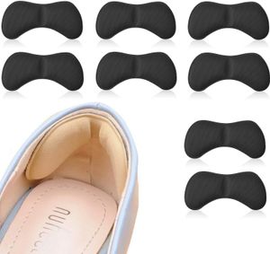 4 Paar Fersenpolster Anti-Slip Fersenhalter Fersenschutz Schuh Polster Fersenkissen Schwarz