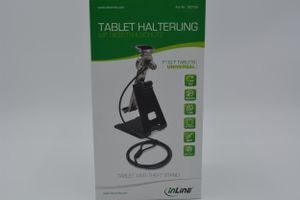 InLine® Tablet Halter universell 7"-10" mit Sicherheitsschloss 1,5m