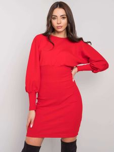 Rue Paris Minikleid für Frauen Dericote rot L