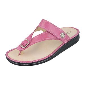 FINN COMFORT Alexandria Soft Damen Zehensteg Pantolette pink Glattleder : 40 Schuhgröße: 40