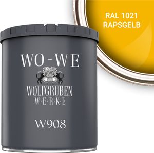 Metallschutzlack 4in1 Metalllack Metallfarbe Metallschutzfarbe W908 Rapsgelb - 750ml