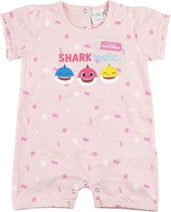 Baby Shark - Baby Shark baby/toddler girl - Prezent ciążowy - Romper / playsuit - Bawełna jersey - Różowy - Rozmiar 68/74 (6-9 miesięcy)