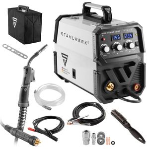 STAHLWERK Schutzgas Schweißgerät MIG 155 ST IGBT mit 155 Ampere mit MMA E-Hand STAHLWERK Schutzgas Schweißgerät MIG 155 ST IGBT mit 155 Ampere mit MMA E-Hand