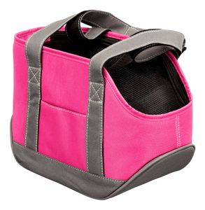 hundetragetasche Alea 30 x 16 cm Polyester/PVC rosa/grau