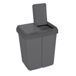 Zweimer Duo Müllbehälter Kunststoff Mülleimer Abfalleimer Mülltrennsystem 2x25 L