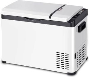 WOLTU Mini Kühlschrank mit Akku für Auto, 30 L, 12V/24V/220-240V, weiß