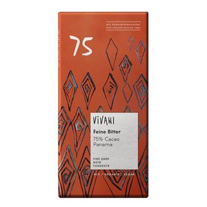 Vivani - Feine Bitter 75% Cacao mit Kokosblütenzucker - 80g