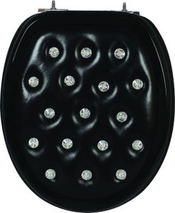 Primaster WC-Sitz mit Strasssteinen Absenkautomatik Soft schwarz