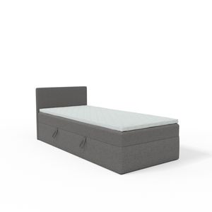MEBLITO taštičková postel Menorca mini postel se zásuvkami matrace H3 s vrchní stranou: levá 90x200 cm šedá (Lux 06)