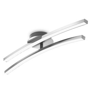 LED Design Deckenleuchte Wohnzimmer modern Deckenlampe Aluoptik schwenkbar 12W