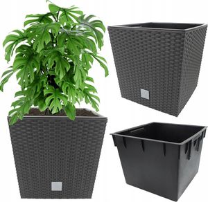 Doniczka + wkładka Rattanowa doniczka RATO LOW DRTS325L Umbra