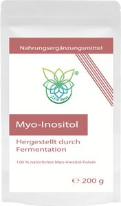 VITARAGNA® Myo-Inositol Pulver – Inositol 100% natürlich, fermentiert, 200 g – hochwertig, vegan, ohne Zusätze – 100 Portionen