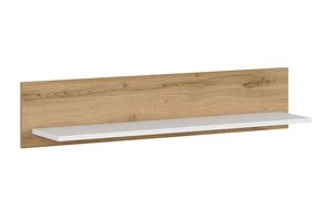 Konsimo Hängendes Regal zeitloses Design "DAMINO", Sandbraun, laminierte Möbelplatte, Modern, 100x21x20 cm