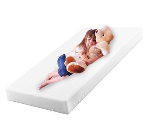 ALCUBE Kindermatratze 160x80 cm für Kinderbett mit Spannbettlaken I Babymatratzen 80x160 cm I Matratze für Kleinkinder I Babymatratze Kaltschaummatratze