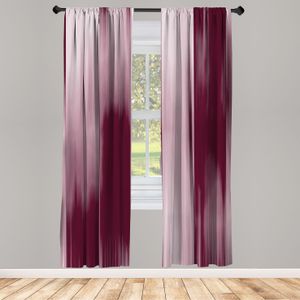 ABAKUHAUS Erdfarben Vorhänge 2 Panel Set für Wohnzimmer Schlafzimmer Dekor, Abstrakt Modernes Design Ombre Inspired Farbübergänge Glätten, 150 cm x 225 cm, Mauve Taupe