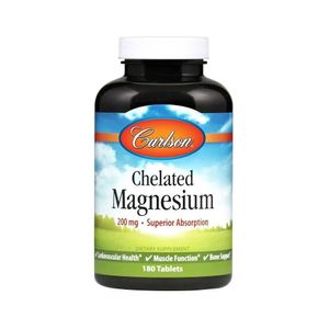 Carlson Labs chelátovaný hořčík 200 mg 180 tablet 6659