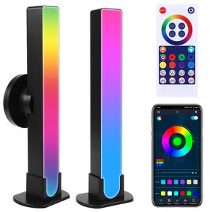 2 Stück Smart Bluetooth LED Lightbar RGB TV Hintergrundbeleuchtung Musik Sync Atmosphäre Lichtleist Gaming Lampe