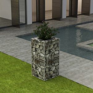 vidaXL Gabionové zvýšené lôžko Oceľ 50 × 50 × 100 cm
